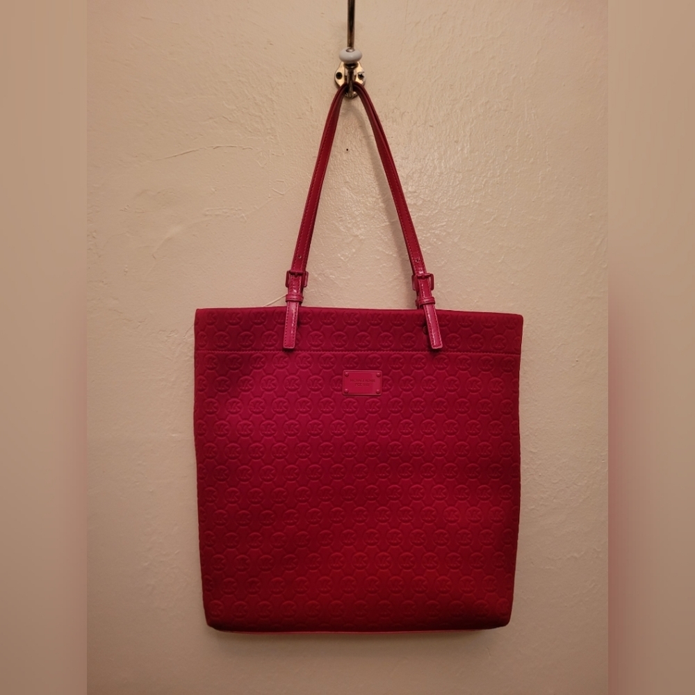 Valentines Day Red Neoprene Michael Kors Tote
